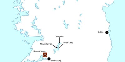 지도 shannon airport 아일랜드